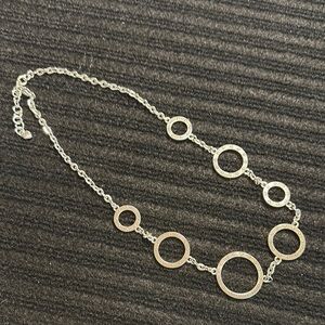 Retired Brighton Silver Necklace with Circular Elements